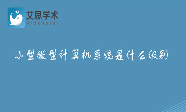 小型微型计算机系统是什么级别