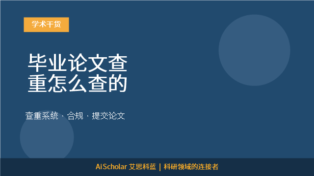 毕业论文查重怎么查的