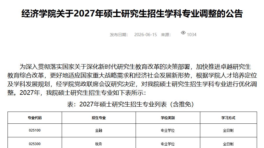 浙江大学官宣：学硕，停招
