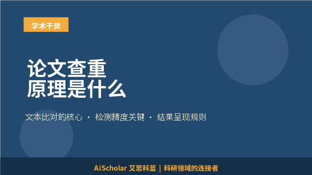 论文查重原理是什么