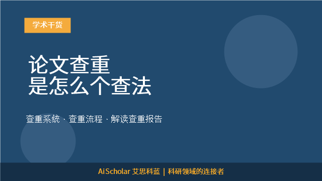 论文查重是怎么个查法