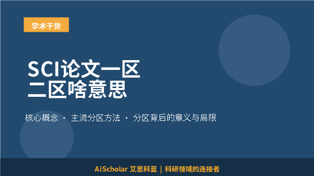SCI论文一区二区啥意思