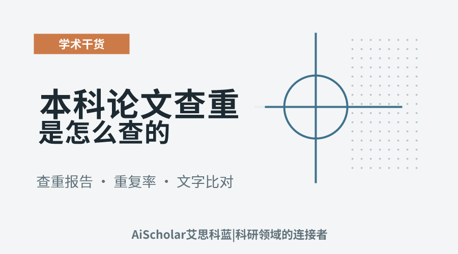 本科论文查重是怎么查的