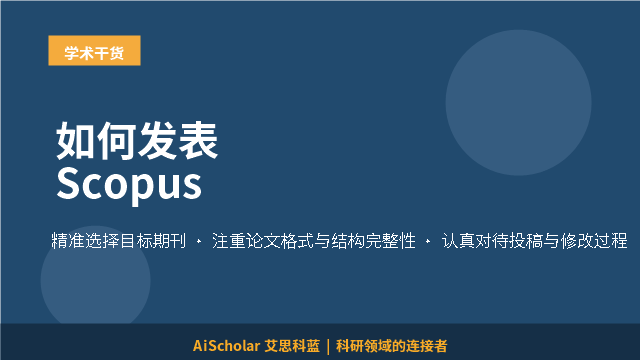 如何发表Scopus