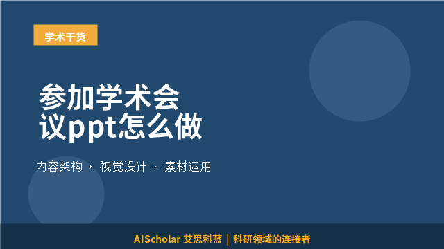 参加学术会议ppt怎么做