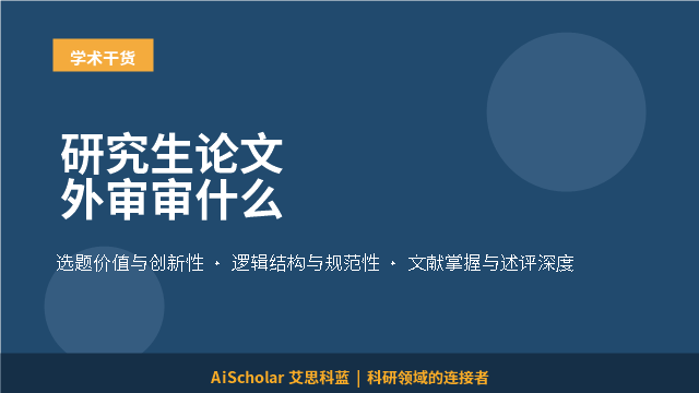研究生论文外审审什么