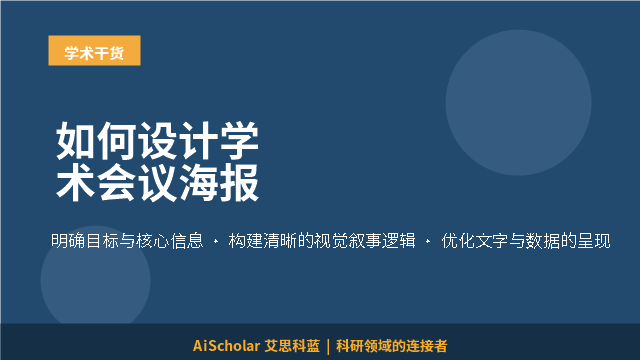 如何设计学术会议海报