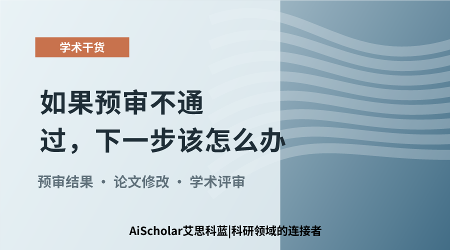 如果预审不通过，下一步该怎么办？