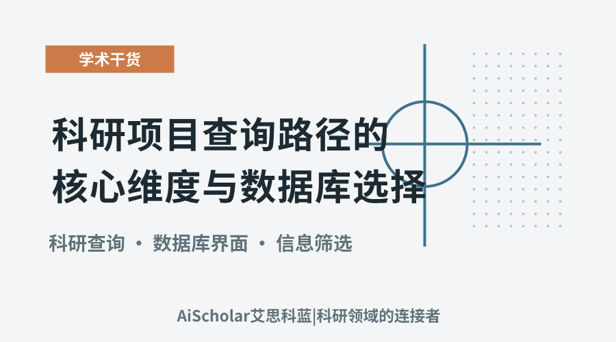 科研项目查询路径的核心维度与数据库选择