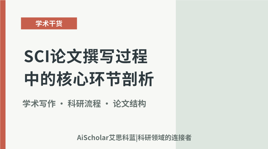 SCI论文撰写过程中的核心环节剖析