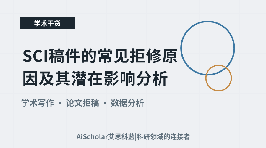 SCI稿件的常见拒修原因及其潜在影响分析